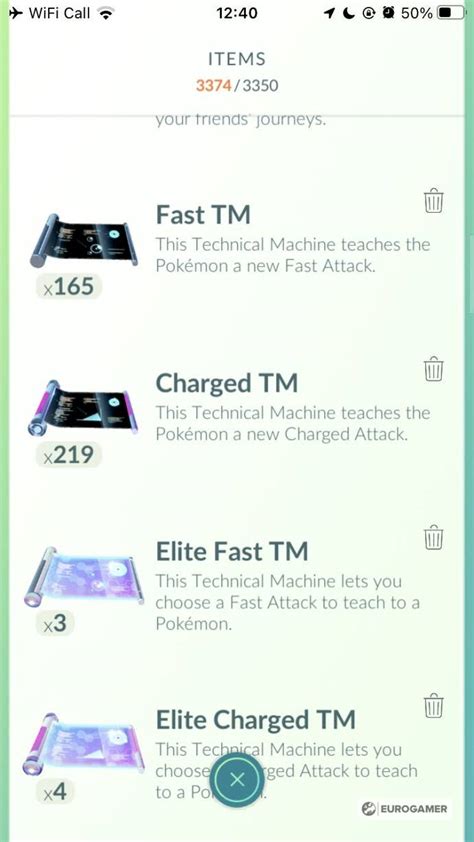 Interfaz de Pokémon GO mostrando cómo desbloquear un segundo ataque cargado