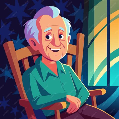 Un dibujo a lápiz de un anciano sentado con la cabeza entre las manos, sobre una silla de madera, en pose de profunda melancolía.