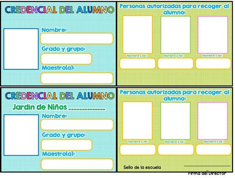 Diseño de credencial infantil para juego de roles