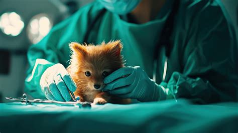 Equipo veterinario realizando una cirugía maxilofacial en un perro