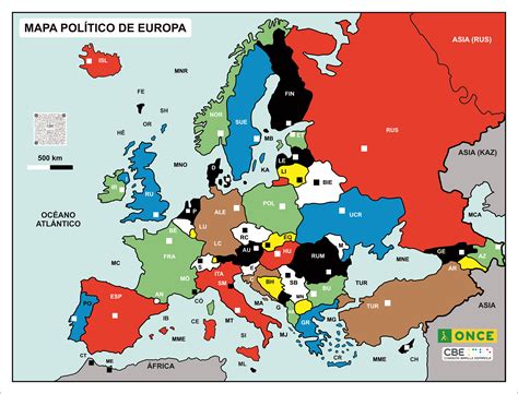Mapa de Europa destacando diferencias de precios de alojamiento entre Este y Oeste