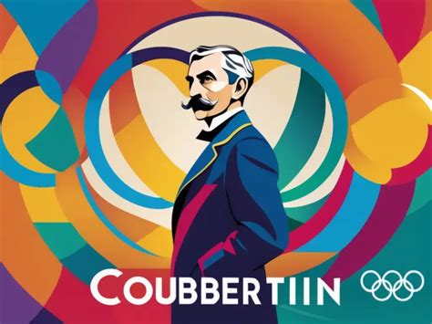 Retrato de Pierre de Coubertin, fundador del movimiento olímpico moderno