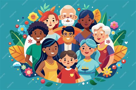 Ilustración que representa a personas de diferentes edades y condiciones compartiendo esperanza