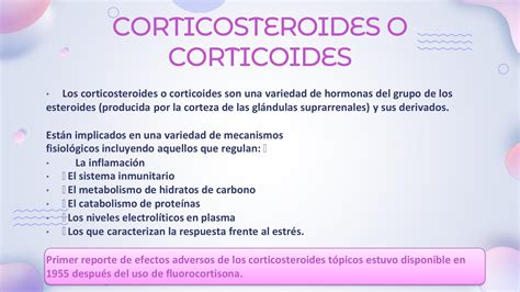 Infografía comparativa de los efectos secundarios de corticoides orales, inhalados y tópicos.