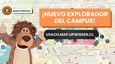Mapa interactivo del campus Usach con puntos de acceso