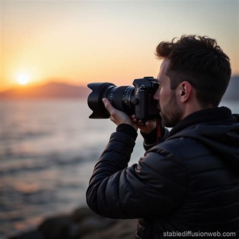 fotógrafo profesional en acción
