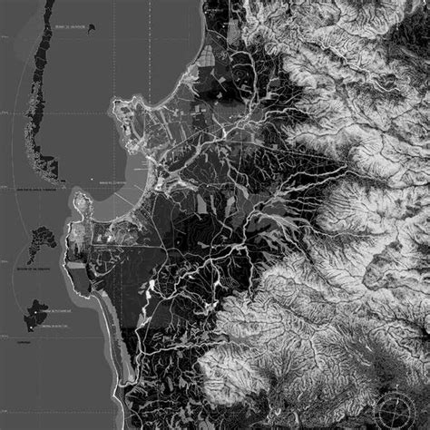 Panorama aéreo de la bahía de Quintero con el parque industrial y contaminación