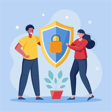 Ilustración de una persona con un escudo o muros emocionales