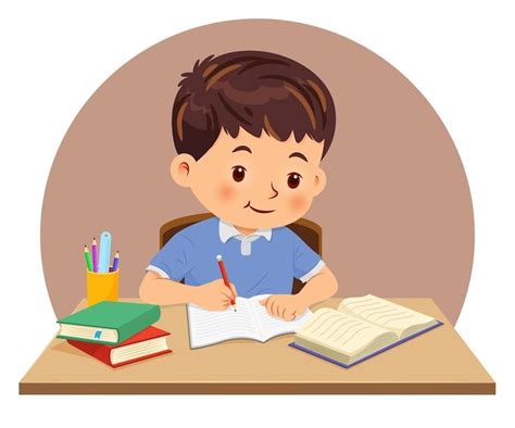Niño realizando una tarea de forma independiente en un entorno escolar