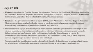 Esquema de la Ley N° 21.484 y sus mecanismos de cobro para deudas alimenticias