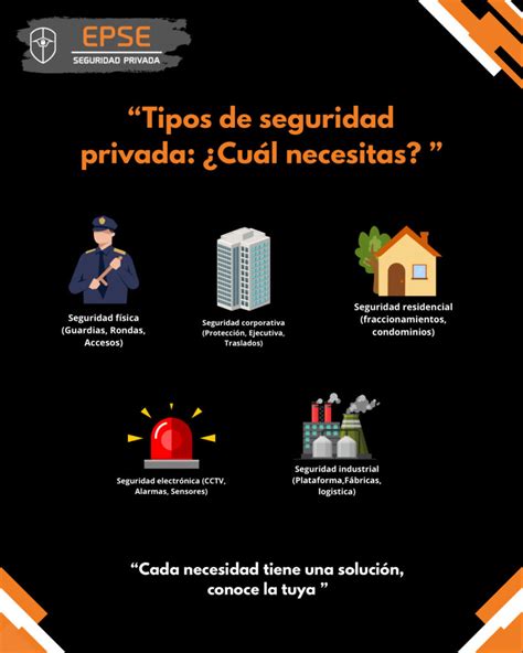 Infografía: Tipos de seguridad privada y criterios de riesgo