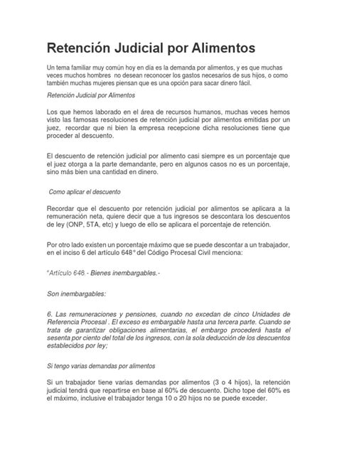 Infografía sobre la retención judicial de alimentos durante licencia médica