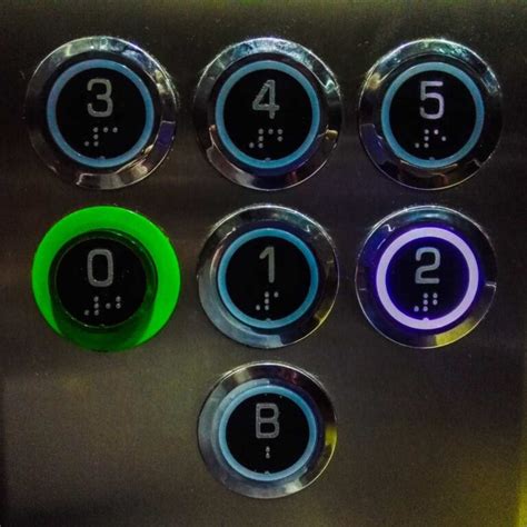 Diseño de panel de control de ascensor accesible con braille y contraste