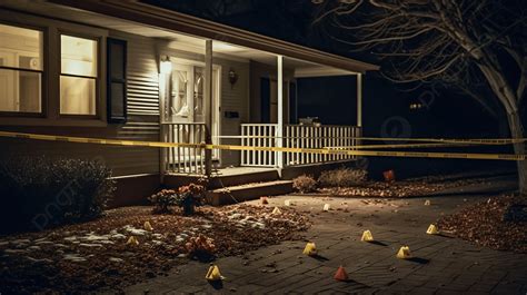 Imagen de una cinta policial acordonando el perímetro de una casa, simbolizando la escena de un crimen.