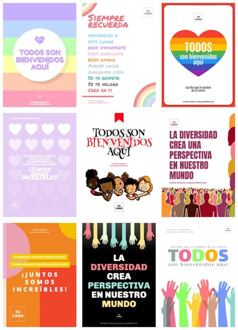 Diseño de cartel inclusivo con niños celebrando la diversidad
