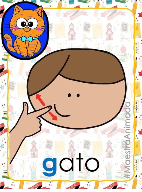 Gato sordo interactuando con lenguaje de señas
