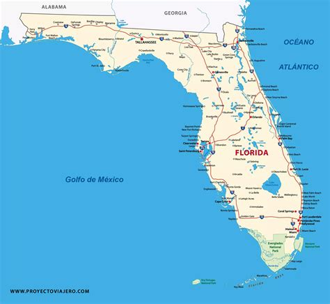 Mapa de Florida destacando zonas costeras y áreas con alta concentración de comunidades para la tercera edad