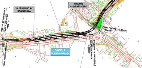Esquema o mapa del proyecto de mejora del acceso norte de Mulchén, mostrando la extensión y los elementos clave