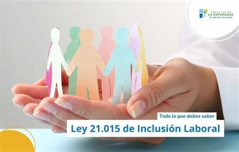 Esquema de la Ley de Inclusión Laboral 21.015 y sus objetivos