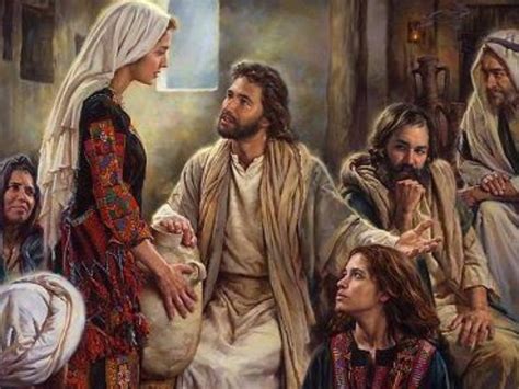Representación artística de Jesús en la casa de Marta y María