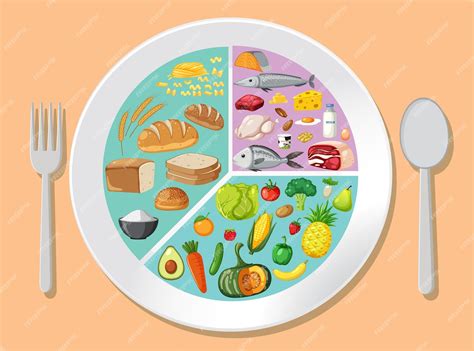Ilustración de un plato variado y colorido adecuado para personas mayores