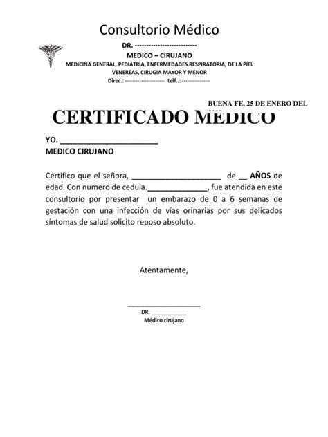 Imagen de un certificado médico como evidencia para la condonación