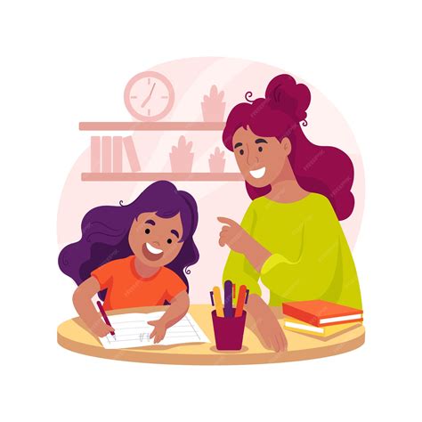 Ilustración de un niño recibiendo apoyo educativo personalizado