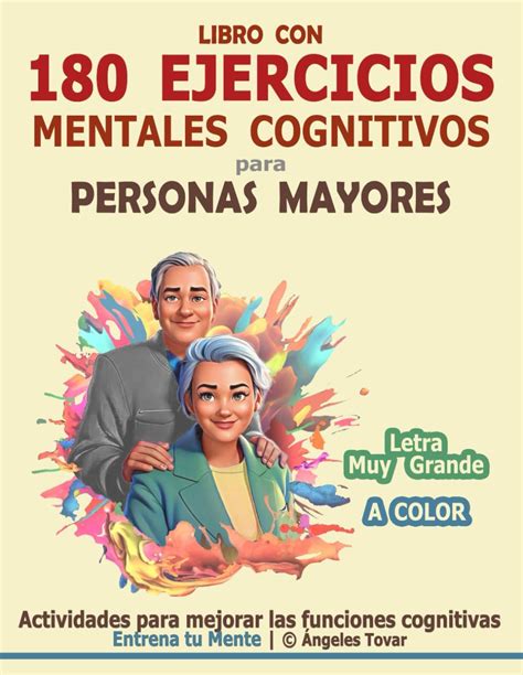 Infografía con ejercicios cognitivos para adultos mayores.