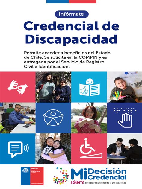 Esquema flujo para obtención de credencial de discapacidad en Chile