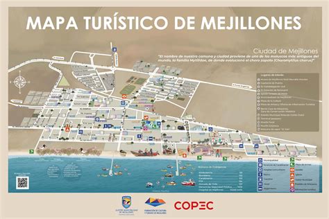 Mapa de Mejillones con ubicación destacada de residenciales y puntos de interés