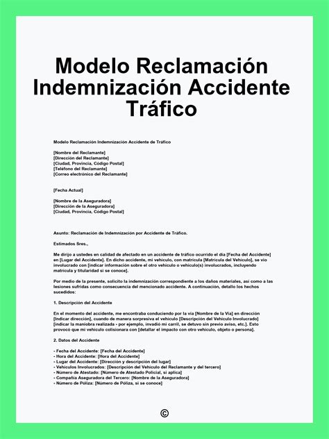Documentos para reclamo de seguro por accidente de tránsito