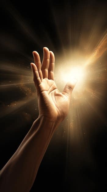 Ilustración conceptual de una mano anciana extendiéndose hacia una luz, simbolizando la trascendencia y la esperanza.