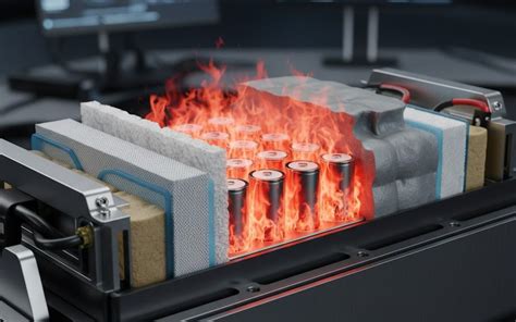 Infografía sobre la fuga térmica en baterías de ion-litio