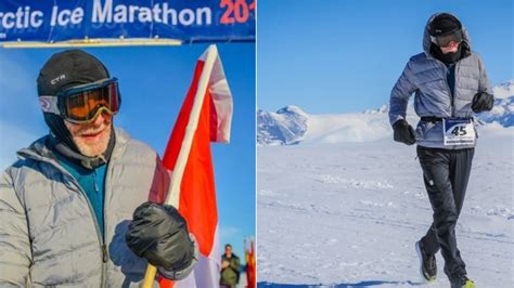 Foto de Roy Jorgen Svenningsen corriendo en la nieve o con ropa de expedición