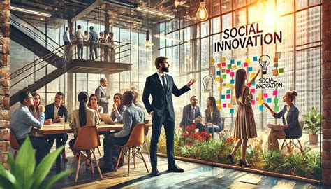 Ilustración de innovación social con enfoque en personas mayores