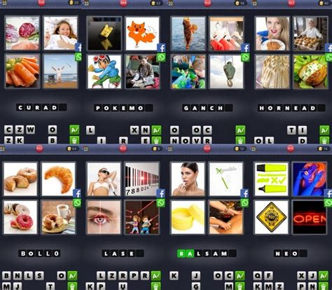 capturas de pantalla del juego 4 fotos 1 palabra mostrando 4 imágenes y el espacio para la respuesta
