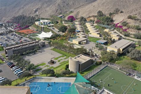 Vista aérea del moderno campus del Colegio San Pedro La Molina