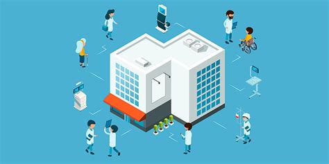 Infografía que muestra la distribución de las instalaciones del Hospital Padre Hurtado, incluyendo módulos docentes, box de atención y gimnasio de terapias.