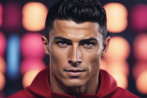 Retrato generado por IA de Cristiano Ronaldo anciano