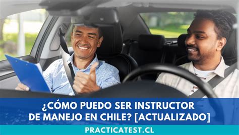 Infografía sobre los requisitos para ser instructor de manejo en Chile