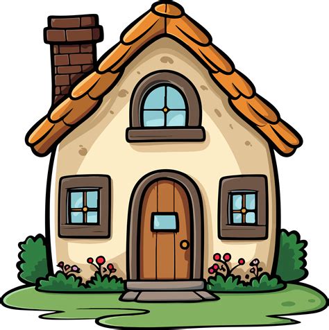 Ilustración de una casa antigua con un ambiente nostálgico