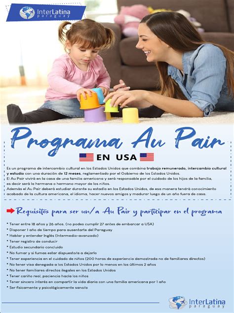 Esquema explicando el programa Au Pair