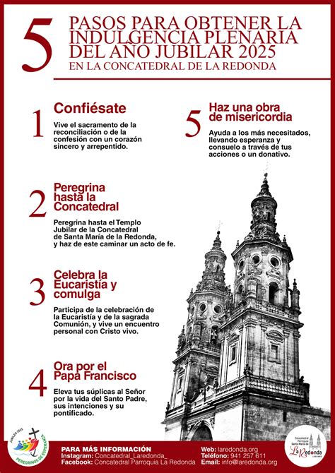 Infografía sobre las condiciones y pasos para obtener la indulgencia plenaria en los santuarios de Schoenstatt