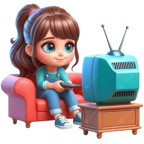 Ilustración de niños viendo la televisión con personajes de dibujos animados de diferentes tipos de cuerpo.