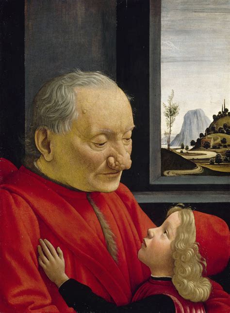 Pintura completa de El Anciano con su Nieto de Domenico Ghirlandaio