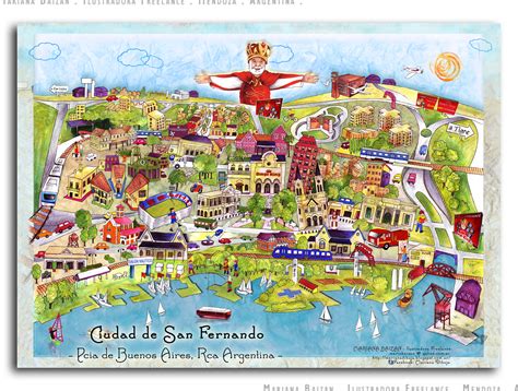 Mapa de San Fernando con la ubicación de la Oficina del Adulto Mayor