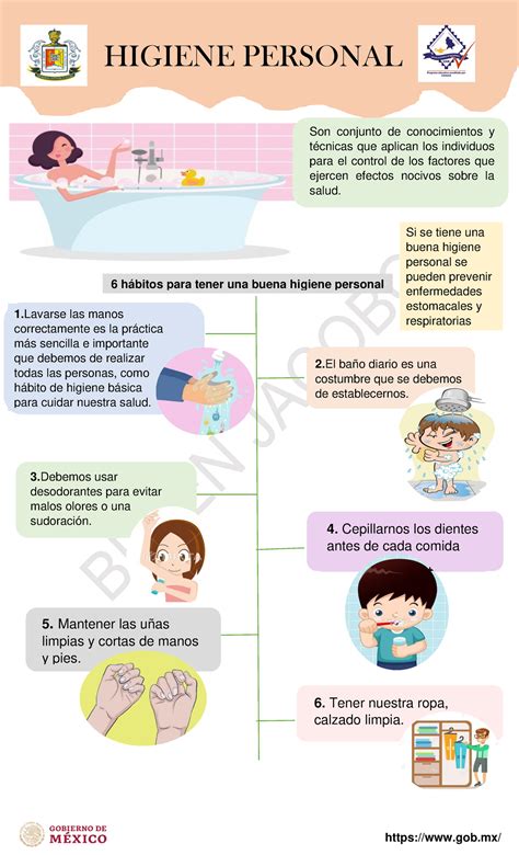 Infografía que muestra los beneficios de la higiene personal en el desarrollo de la autonomía infantil.