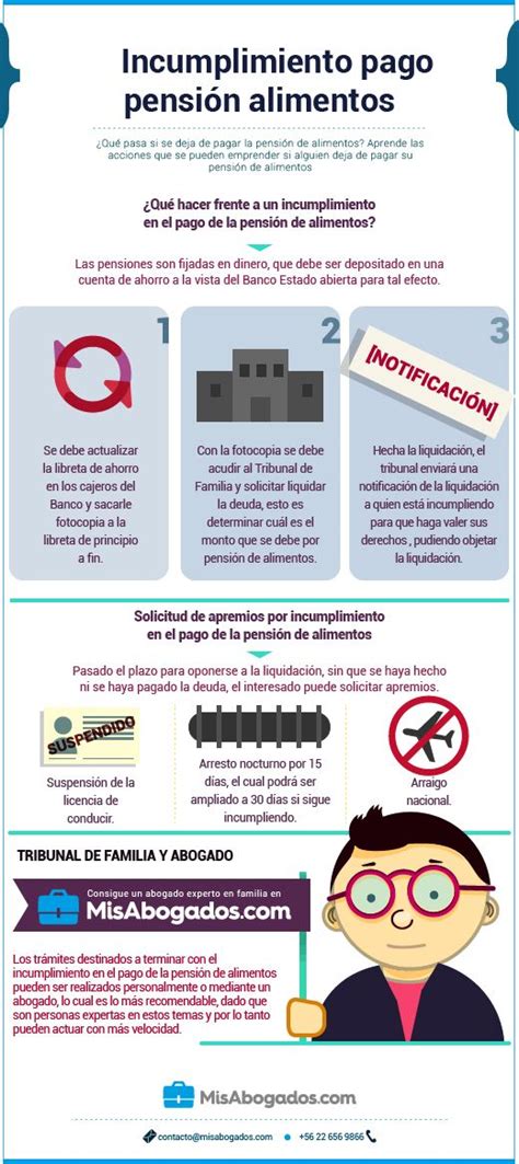 Infografía: Medidas de apremio por incumplimiento de pensión de alimentos