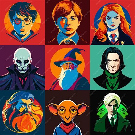 Diseño de personajes de Harry Potter envejecidos por IA