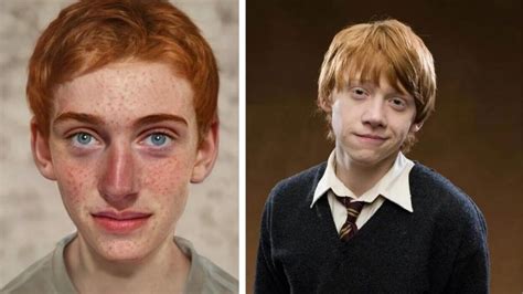 Ron Weasley envejecido por Inteligencia Artificial con barba roja